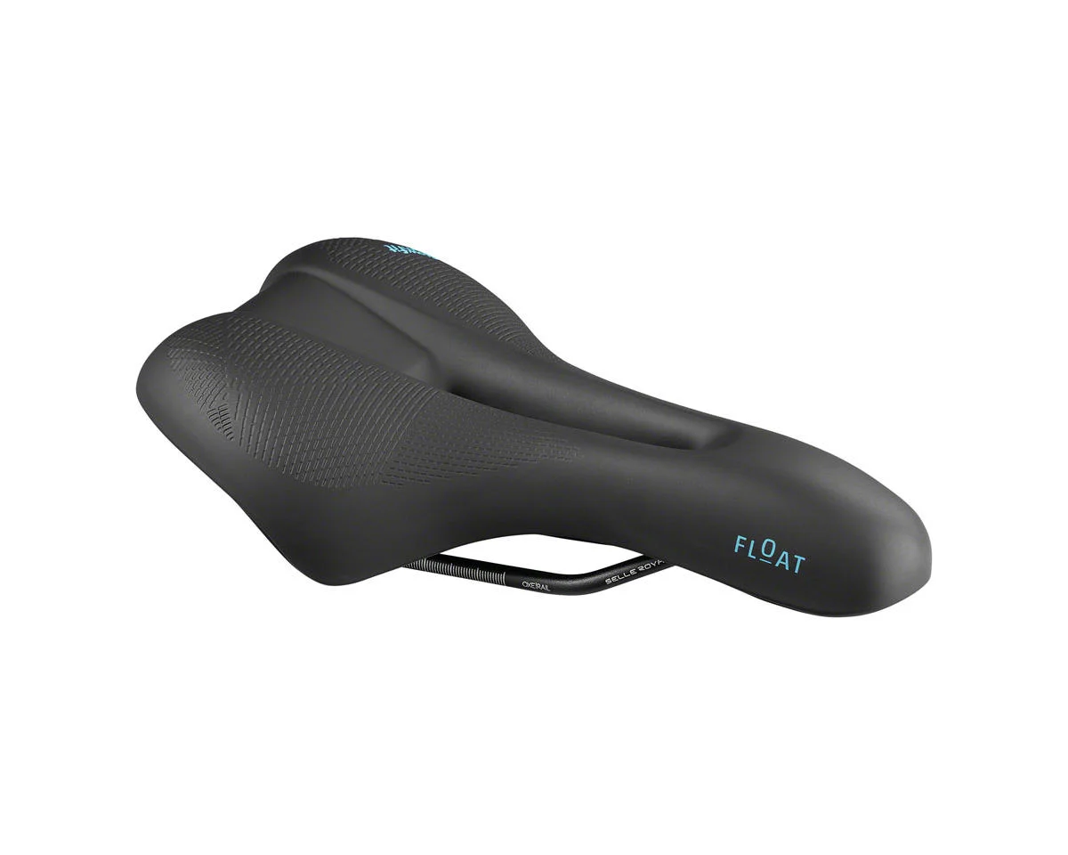 Selle Royal Float Saddle (Black) (Athletic Fit) (161mm) (Steel Rails)